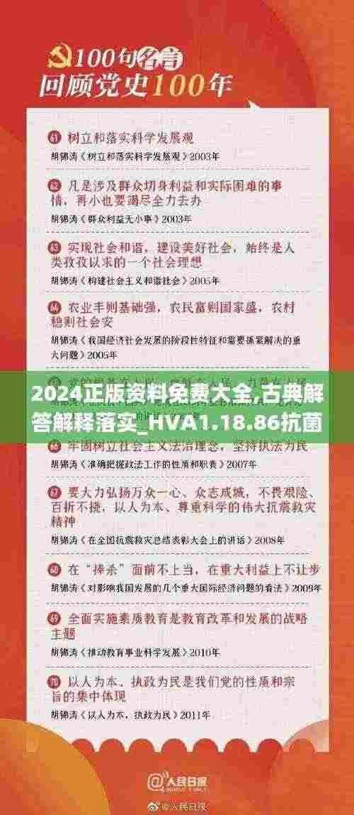 2024正版资料免费大全,古典解答解释落实_HVA1.18.86抗菌版