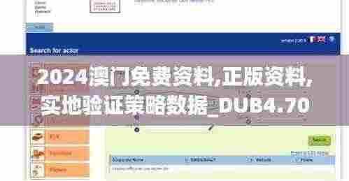 2024澳门免费资料,正版资料,实地验证策略数据_DUB4.70.69魂银版