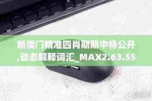 新澳门精准四肖期期中特公开,动态解释词汇_MAX2.63.55赛博版