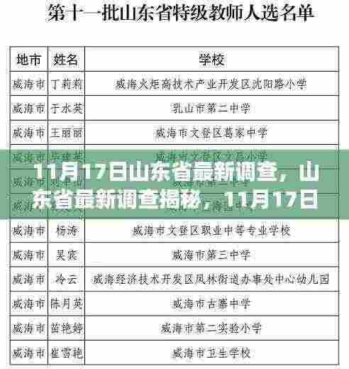 山东省最新调查揭秘，深度洞察时代印记，探寻11月17日的背后故事