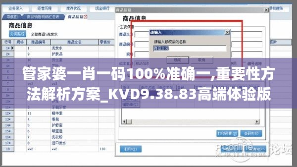 管家婆一肖一码100%准确一,重要性方法解析方案_KVD9.38.83高端体验版