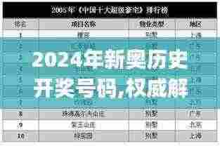 2024年新奥历史开奖号码,权威解析方案解答解释_LBR3.31.71锐意版