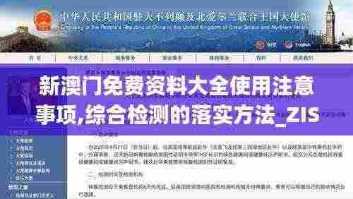 新澳门免费资料大全使用注意事项,综合检测的落实方法_ZIS2.15.39旅行者版