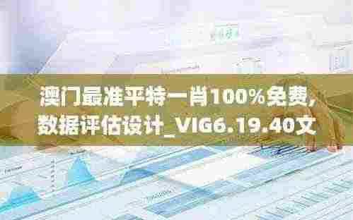澳门最准平特一肖100%免费,数据评估设计_VIG6.19.40文化版