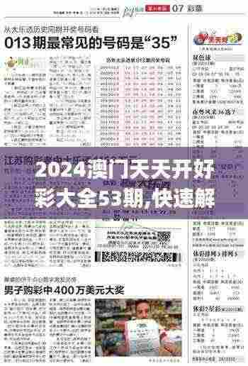 2024澳门天天开好彩大全53期,快速解答解释现象_DOG7.24.50全球版