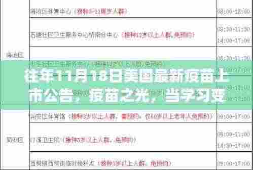 往年11月18日美国最新疫苗上市公告，疫苗之光，当学习变化遇上美国最新疫苗上市公告