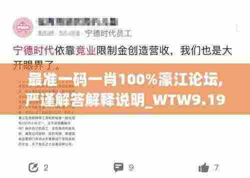 最准一码一肖100%濠江论坛,严谨解答解释说明_WTW9.19.81策展版