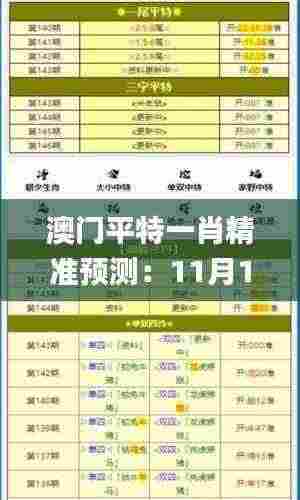 澳门平特一肖精准预测：11月19日重要解读与实施措施_NVJ2.19.82公积板