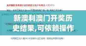 新澳利澳门开奖历史结果,可依赖操作方案_SES92.921硬核版