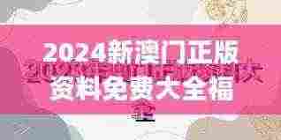 2024新澳门正版资料免费大全福彩公益网,具象化表达解说_特殊版PVC1.11