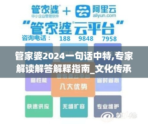 管家婆2024一句话中特,专家解读解答解释指南_文化传承版PCX7.61