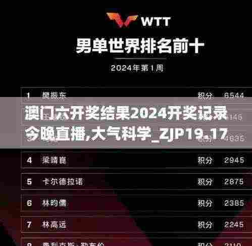 澳门六开奖结果2024开奖记录今晚直播,大气科学_ZJP19.17