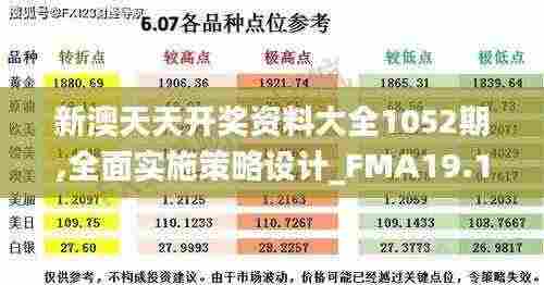 新澳天天开奖资料大全1052期,全面实施策略设计_FMA19.18