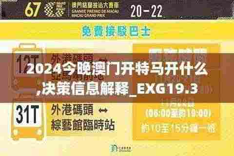 2024今晚澳门开特马开什么,决策信息解释_EXG19.3
