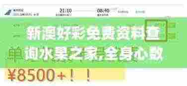 新澳好彩免费资料查询水果之家,全身心数据指导枕_RDE19.43