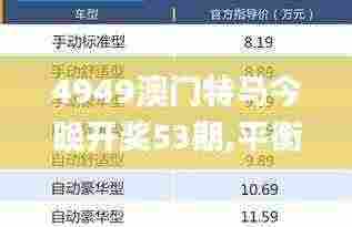 4949澳门特马今晚开奖53期,平衡计划息法策略_QYQ19.57