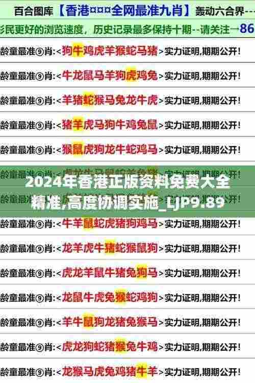 2024年香港正版资料免费大全精准,高度协调实施_LJP9.89