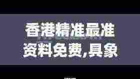 香港精准最准资料免费,具象化表达解说_YOS19.93