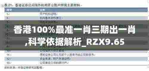 香港100%最准一肖三期出一肖,科学依据解析_RZX9.65