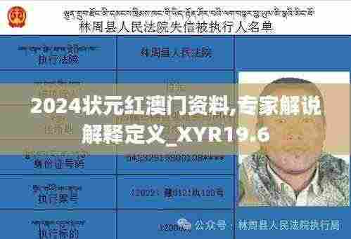 2024状元红澳门资料,专家解说解释定义_XYR19.6