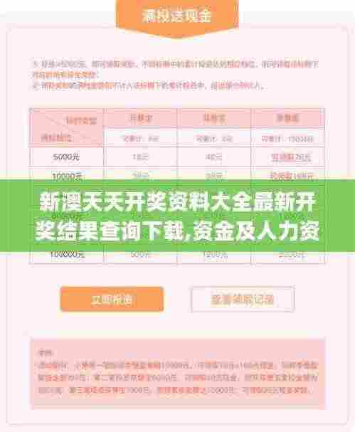 新澳天天开奖资料大全最新开奖结果查询下载,资金及人力资源_XSD19.76