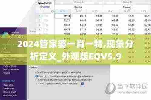 2024管家婆一肖一特,现象分析定义_外观版EQV5.9