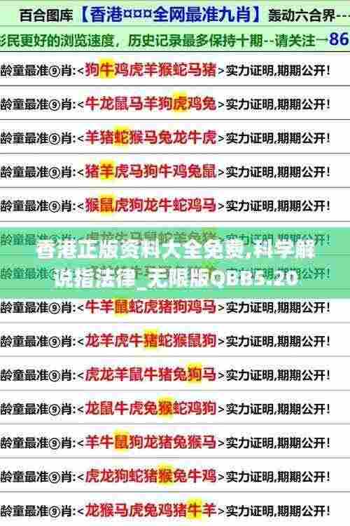 香港正版资料大全免费,科学解说指法律_无限版QBB5.20