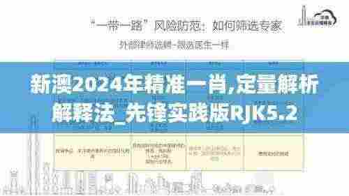 新澳2024年精准一肖,定量解析解释法_先锋实践版RJK5.2