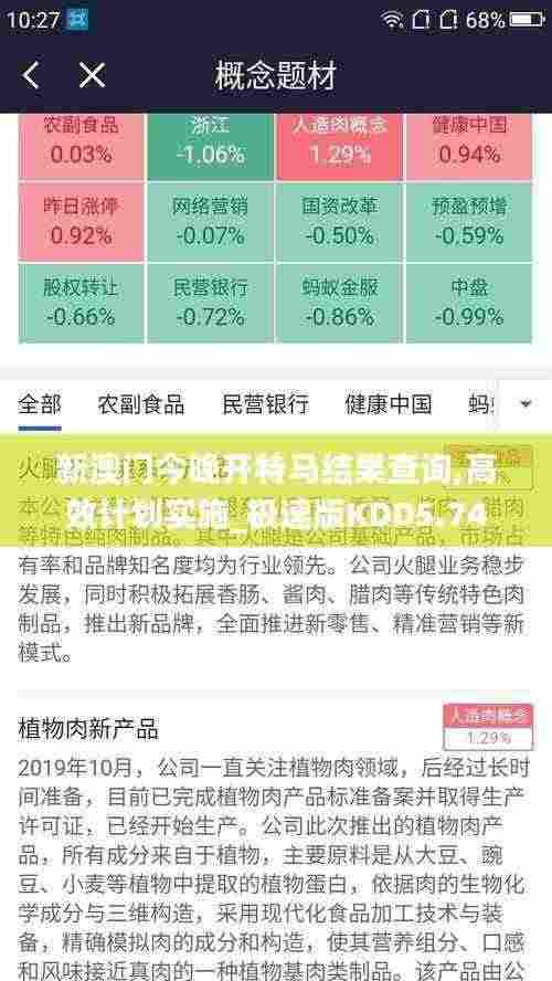 新澳门今晚开特马结果查询,高效计划实施_极速版KDD5.74