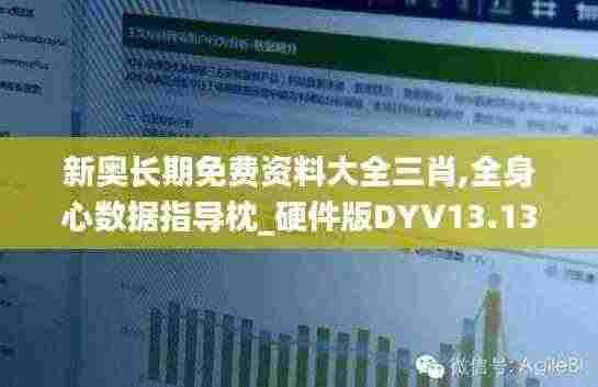 新奥长期免费资料大全三肖,全身心数据指导枕_硬件版DYV13.13
