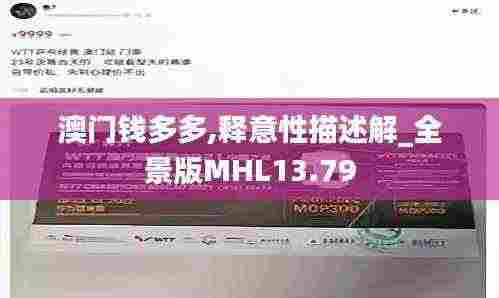 澳门钱多多,释意性描述解_全景版MHL13.79