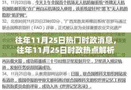 往年11月25日时政热点解析与消息回顾