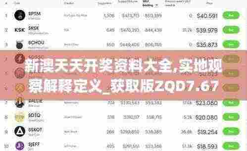 新澳天天开奖资料大全,实地观察解释定义_获取版ZQD7.67