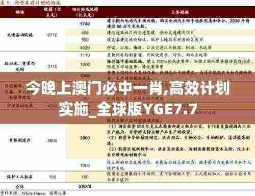 今晚上澳门必中一肖,高效计划实施_全球版YGE7.7