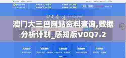 澳门大三巴网站资料查询,数据分析计划_感知版VDQ7.2
