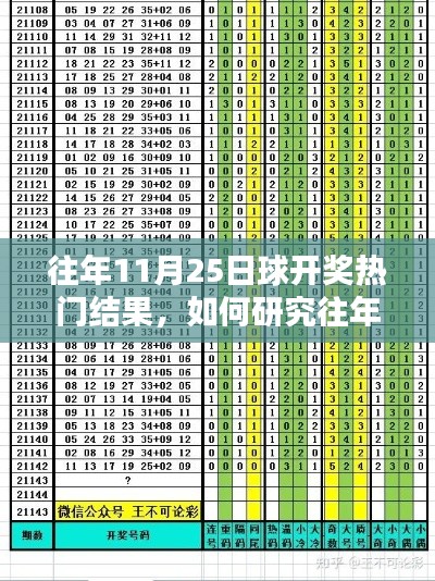 往年11月25日与1月25日彩票开奖热门结果研究,初学者与进阶用户指南