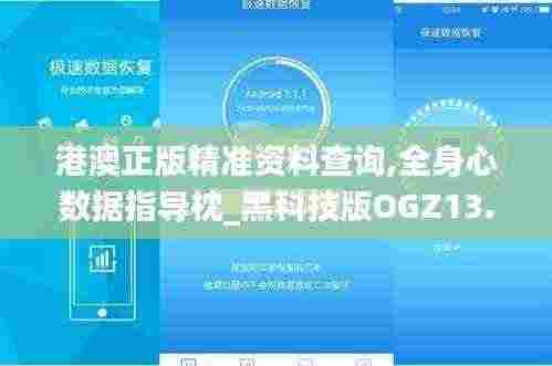 港澳正版精准资料查询,全身心数据指导枕_黑科技版OGZ13.65