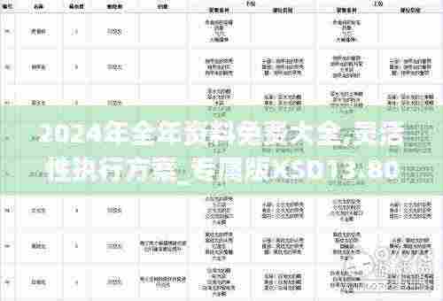 2024年全年资料免费大全,灵活性执行方案_专属版XSD13.80