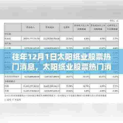 太阳纸业股票热点回顾，揭秘往年12月1日的行业焦点与热门消息解析