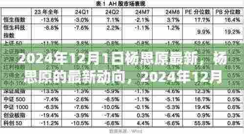杨思原最新动向，2024年12月1日的观点探析