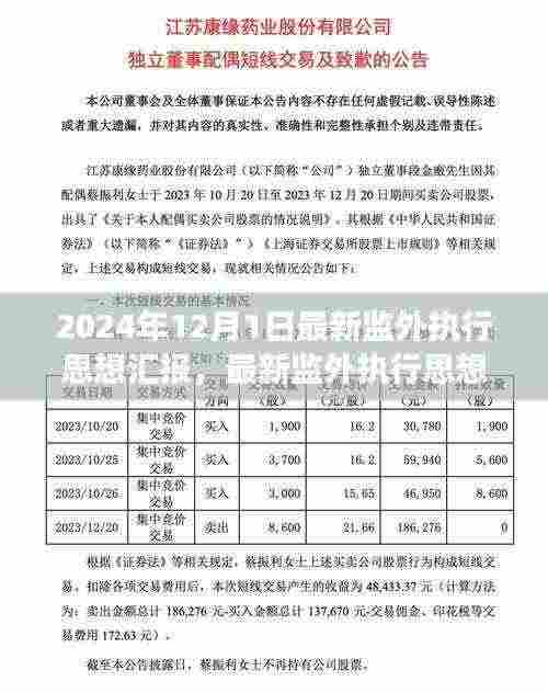 监外执行思想汇报，成长与反思之路（最新报告，2024年）