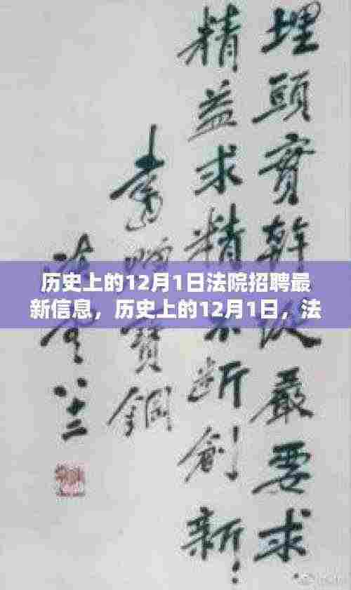 历史上的12月1日法院招聘最新信息概览