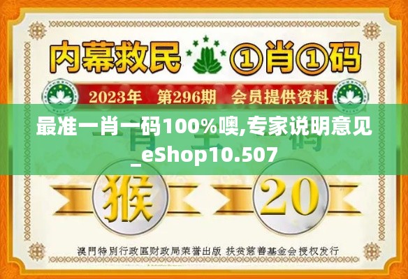 最准一肖一码100%噢,专家说明意见_eShop10.507