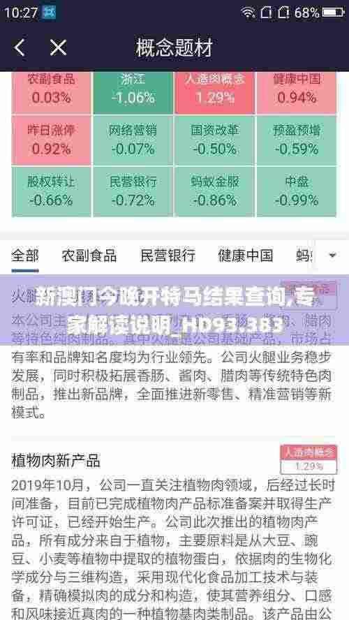 新澳门今晚开特马结果查询,专家解读说明_HD93.383
