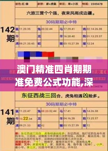 澳门精准四肖期期准免费公式功能,深度应用策略数据_VR49.53