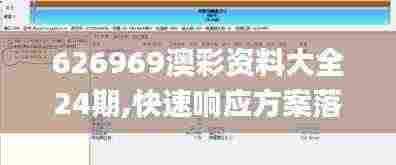 626969澳彩资料大全24期,快速响应方案落实_Windows59.406