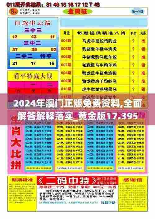 2024年澳门正版免费资料,全面解答解释落实_黄金版17.395