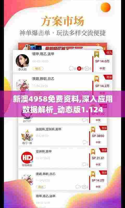 新澳4958免费资料,深入应用数据解析_动态版1.124