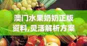 澳门水果奶奶正版资料,灵活解析方案_Holo4.742