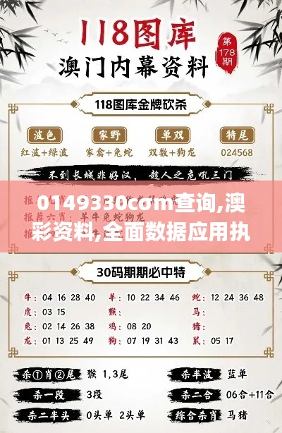 0149330cσm查询,澳彩资料,全面数据应用执行_6DM7.866